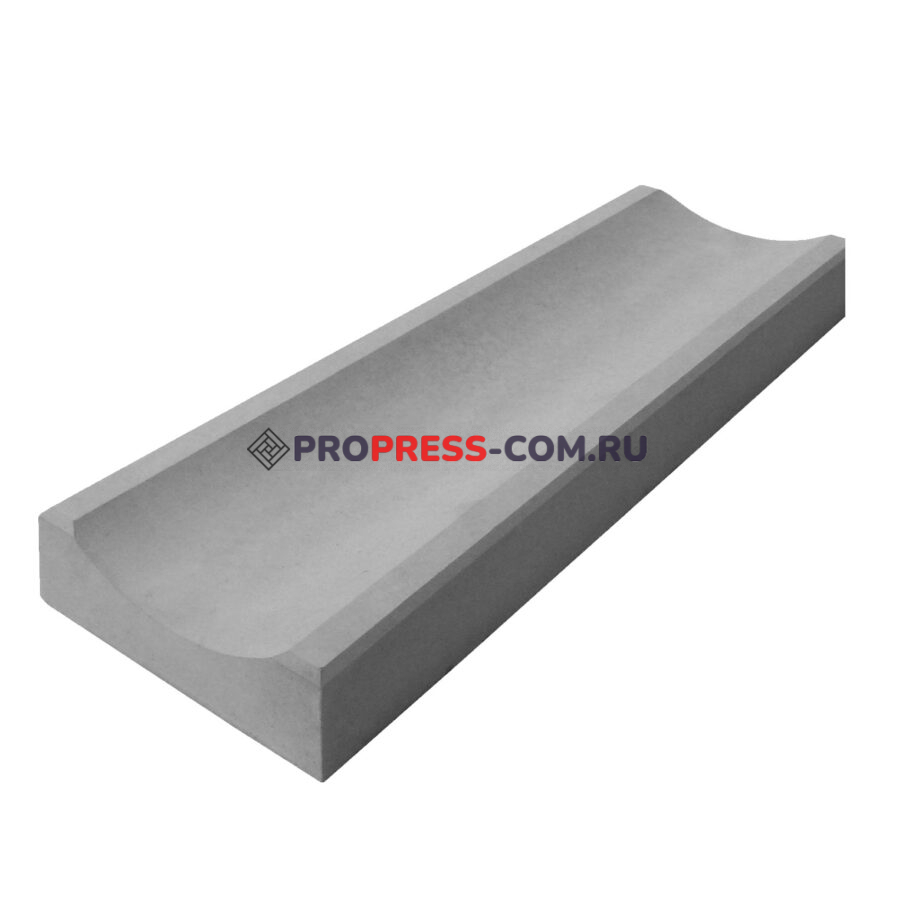 Лоток Водоотливной ProPress 50х16х5 см (бетонный) Серый